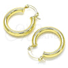 Argolla Pequeña 02.170.0235.20 Oro Laminado, Pulido, Tono Dorado