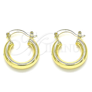 Argolla Pequeña 02.170.0235.25 Oro Laminado, Pulido, Tono Dorado