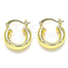 Argolla Pequeña 02.170.0314.20 Oro Laminado, Pulido, Tono Dorado