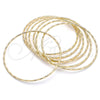 Aro Semanario 07.93.0002.05 Oro Laminado, Diamantado, Tono Dorado (Thickness, Size 5 (2.50 Diameter))