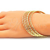 Aro Semanario 07.93.0006.05 Oro Laminado, Diamantado, Tono Dorado (02 MM Thickness, Size 5 (2.50 Diameter))