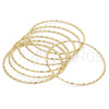 Aro Semanario 07.93.0006.05 Oro Laminado, Diamantado, Tono Dorado (02 MM Thickness, Size 5 (2.50 Diameter))