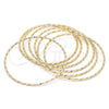 Aro Semanario 07.93.0006.05 Oro Laminado, Diamantado, Tono Dorado (02 MM Thickness, Size 5 (2.50 Diameter))