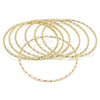 Aro Semanario 07.93.0006.05 Oro Laminado, Diamantado, Tono Dorado (02 MM Thickness, Size 5 (2.50 Diameter))