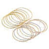 Aro Semanario 07.93.0006.05 Oro Laminado, Diamantado, Tono Dorado (02 MM Thickness, Size 5 (2.50 Diameter))