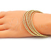 Aro Semanario 07.93.0007.05 Oro Laminado, Diamantado, Tono Dorado (02 MM Thickness, Size 5 (2.50 Diameter))