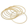 Aro Semanario 07.93.0007.05 Oro Laminado, Diamantado, Tono Dorado (02 MM Thickness, Size 5 (2.50 Diameter))
