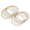 Aro Semanario 07.93.0007.05 Oro Laminado, Diamantado, Tono Dorado (02 MM Thickness, Size 5 (2.50 Diameter))