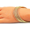 Aro Semanario 07.93.0008.05 Oro Laminado, Diamantado, Tono Dorado (02 MM Thickness, Size 5 (2.50 Diameter))