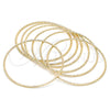 Aro Semanario 07.93.0008.05 Oro Laminado, Diamantado, Tono Dorado (02 MM Thickness, Size 5 (2.50 Diameter))