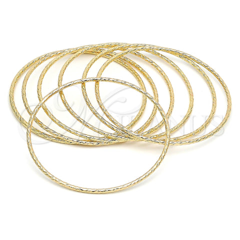 Aro Semanario 07.93.0008.05 Oro Laminado, Diamantado, Tono Dorado (02 MM Thickness, Size 5 (2.50 Diameter))