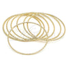 Aro Semanario 07.93.0008.05 Oro Laminado, Diamantado, Tono Dorado (02 MM Thickness, Size 5 (2.50 Diameter))