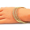 Aro Semanario 07.93.0009.05 Oro Laminado, Diamantado, Tono Dorado (02 MM Thickness, Size 5 (2.50 Diameter))