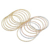 Aro Semanario 07.93.0009.05 Oro Laminado, Diamantado, Tono Dorado (02 MM Thickness, Size 5 (2.50 Diameter))