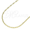 Gargantilla Basica 04.213.0226.24 Oro Laminado, Pulido, Tono Dorado (02 MM Thickness, 24 Inches Length)