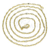 Gargantilla Basica 04.213.0226.24 Oro Laminado, Pulido, Tono Dorado (02 MM Thickness, 24 Inches Length)
