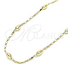 Gargantilla Basica 04.213.0227.18 Oro Laminado, Pulido, Tono Dorado (02 MM Thickness, 18 Inches Length)