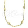Gargantilla Basica 04.213.0227.18 Oro Laminado, Pulido, Tono Dorado (02 MM Thickness, 18 Inches Length)