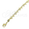 Pulsera Elegante 03.326.0018.08 Oro Laminado, Diseño de Delfín, Pulido, Tono Dorado (07 MM Thickness, 8 Inches Length)