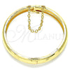 Aro Individual 07.168.0015.1.04 Oro Laminado, Diamantado, Tono Dorado (Grosor 08 MM, Talla 4 (2,25 de Diámetro))