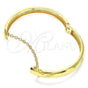 Aro Individual 07.168.0015.1.04 Oro Laminado, Diamantado, Tono Dorado (Grosor 08 MM, Talla 4 (2,25 de Diámetro))