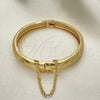 Aro Individual 07.168.0015.1.04 Oro Laminado, Diamantado, Tono Dorado (Grosor 08 MM, Talla 4 (2,25 de Diámetro))