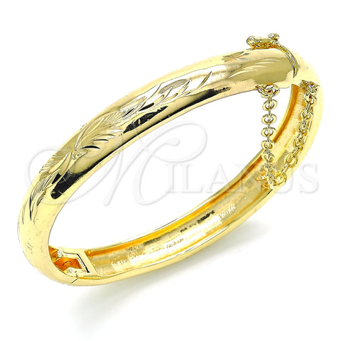 Aro Individual 07.168.0015.1.04 Oro Laminado, Diamantado, Tono Dorado (Grosor 08 MM, Talla 4 (2,25 de Diámetro))