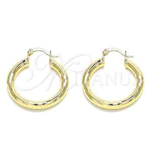 Argolla Mediana 02.170.0262.30 Oro Laminado, Pulido, Tono Dorado