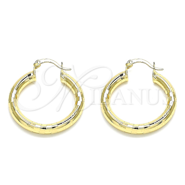 Argolla Mediana 02.170.0262.30 Oro Laminado, Pulido, Tono Dorado