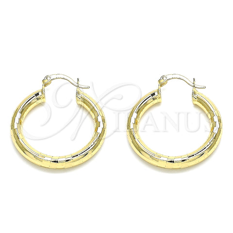Argolla Mediana 02.170.0262.30 Oro Laminado, Pulido, Tono Dorado