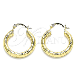 Argolla Pequeña 02.170.0262.25 Oro Laminado, Pulido, Tono Dorado