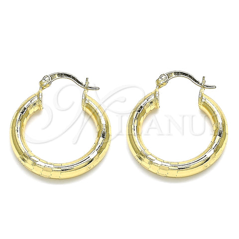Argolla Pequeña 02.170.0262.25 Oro Laminado, Pulido, Tono Dorado