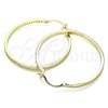 Argolla Mediana 02.185.0005.40 Oro Laminado, con Blanca Micro Pave, Pulido, Tono Dorado