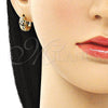 Argolla Huggie 02.210.0524.15 Oro Laminado, Pulido, Tono Dorado