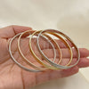 Aro Semanario 07.252.0073.1.05 Oro Laminado, Pulido, Tres Tonos (05 MM Thickness, Size 5 (2.50 Diameter))