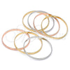 Aro Semanario 07.252.0073.1.05 Oro Laminado, Pulido, Tres Tonos (05 MM Thickness, Size 5 (2.50 Diameter))