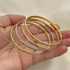 Aro Semanario 07.252.0074.1.05 Oro Laminado, Pulido, Tres Tonos (05 MM Thickness, Size 5 (2.50 Diameter))
