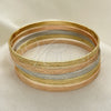 Aro Semanario 07.252.0074.1.06 Oro Laminado, Pulido, Tres Tonos (05 MM Thickness, Size 6 (2.75 Diameter))