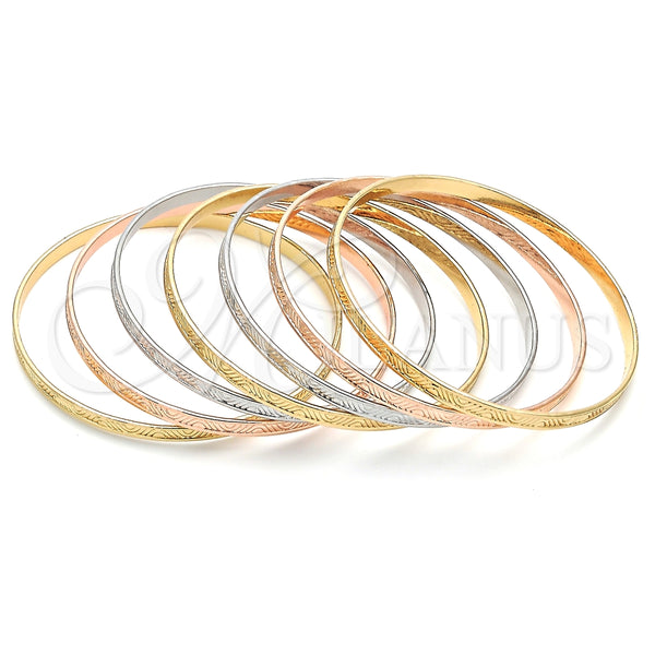 Aro Semanario 07.252.0074.1.06 Oro Laminado, Pulido, Tres Tonos (05 MM Thickness, Size 6 (2.75 Diameter))