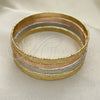 Aro Semanario 07.252.0075.1.05 Oro Laminado, Pulido, Tres Tonos (05 MM Thickness, Size 5 (2.50 Diameter))
