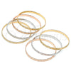Aro Semanario 07.252.0075.1.06 Oro Laminado, Pulido, Tres Tonos (05 MM Thickness, Size 6 (2.75 Diameter))