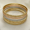 Aro Semanario 07.252.0075.1.06 Oro Laminado, Pulido, Tres Tonos (05 MM Thickness, Size 6 (2.75 Diameter))