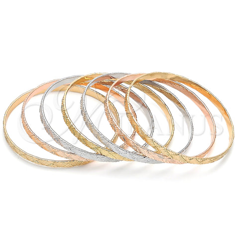 Aro Semanario 07.252.0075.1.06 Oro Laminado, Pulido, Tres Tonos (05 MM Thickness, Size 6 (2.75 Diameter))