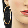 Argolla Grande 02.213.0240.60 Oro Laminado, Diamantado, Tono Dorado
