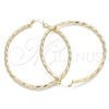 Argolla Grande 02.213.0240.60 Oro Laminado, Diamantado, Tono Dorado