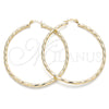 Argolla Grande 02.213.0240.60 Oro Laminado, Diamantado, Tono Dorado