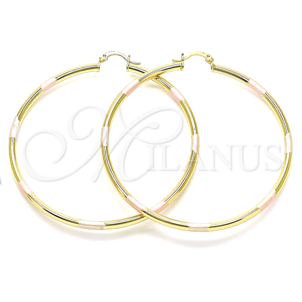 Argolla Extra Grande 5.134.016.1.70 Oro Laminado, Pulido, Tres Tonos