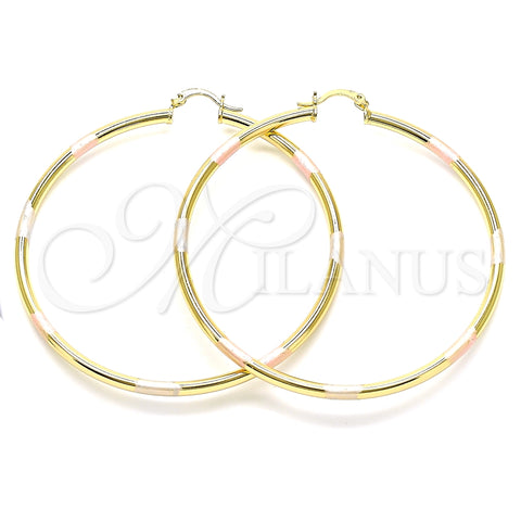 Argolla Extra Grande 5.134.016.1.70 Oro Laminado, Pulido, Tres Tonos