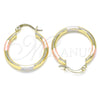 Argolla Pequeña 5.134.025.2.25 Oro Laminado, Pulido, Tres Tonos