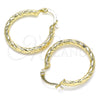 Argolla Pequeña 02.213.0155.25 Oro Laminado, Diamantado, Tono Dorado